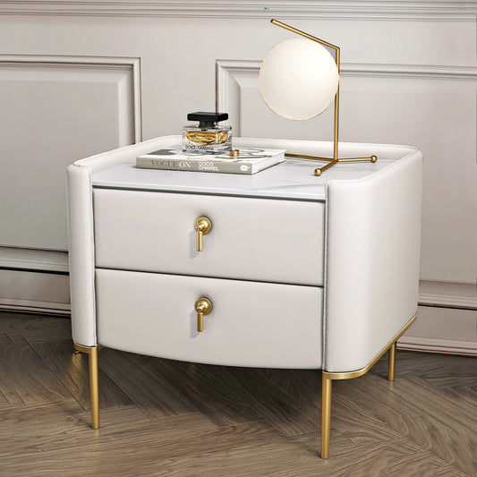 Modern Leather Sophisticated Nightstand