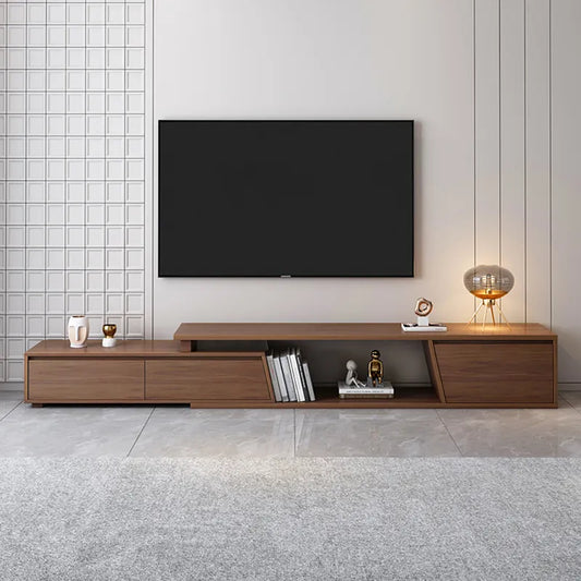 Modern Extendable TV Stand With 3 Drawers Up to 120" For Living Room