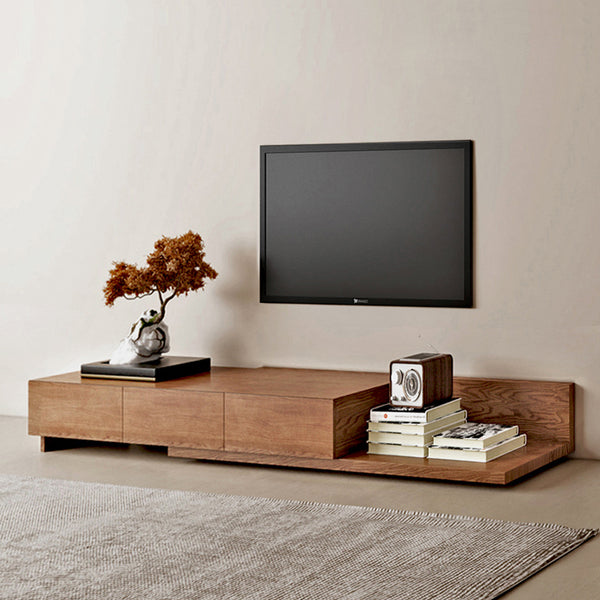 Modern Extendable TV Stand With 3 Drawers For Living Room